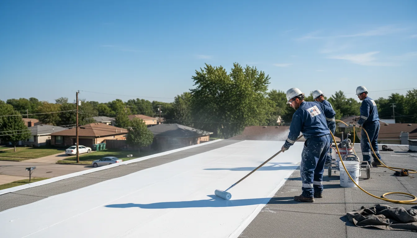 Commercial roof coating in Frontenac, KS near me